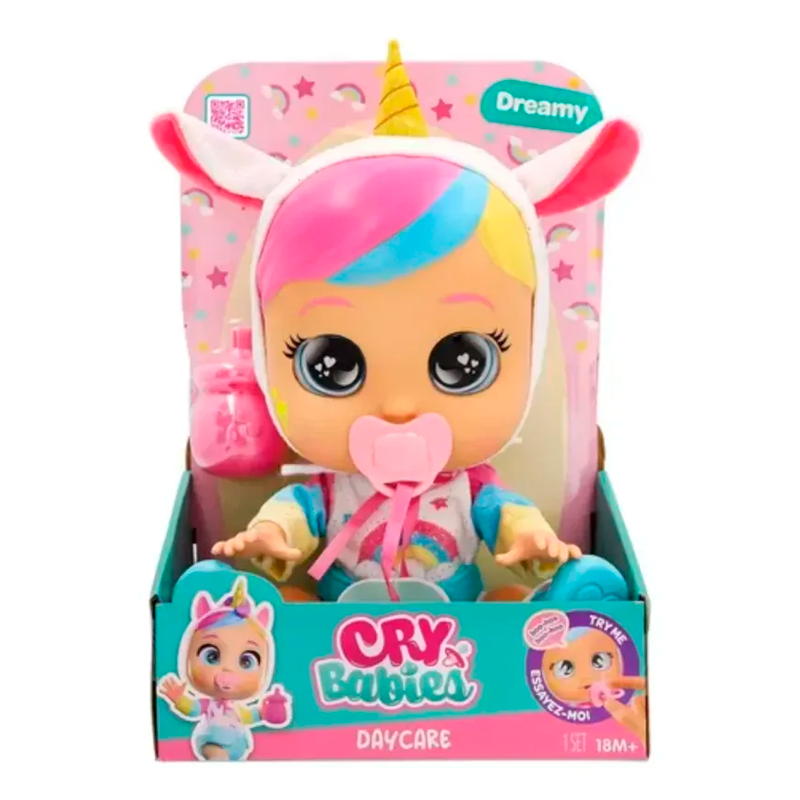 Muñeca Cry Babies Day Care Dreamy/Jenna 32cm