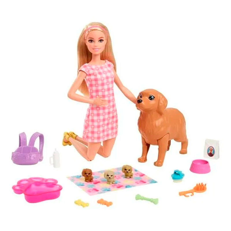 Muñeca Barbie Mascotas Perritos Magicos