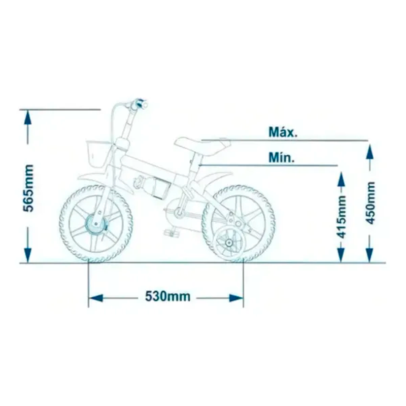 Bicicleta R12 Infanti RS/VD 3502