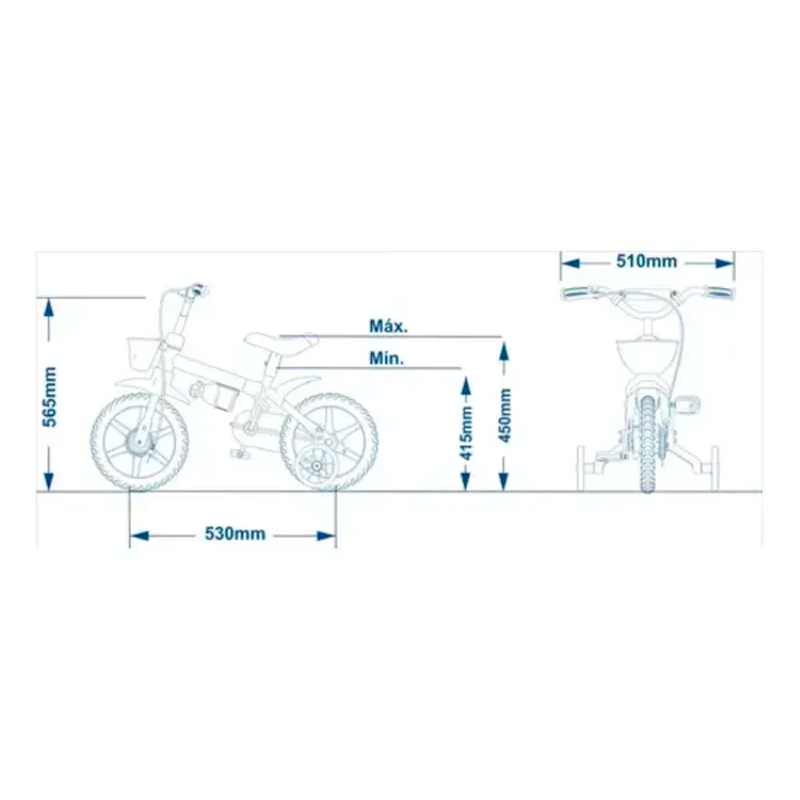 Bicicleta R12 Infanti RS/VD 3502
