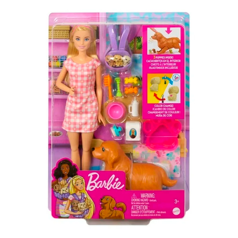 Muñeca Barbie Mascotas Perritos Magicos