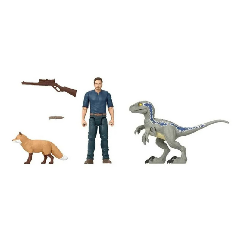 Jurassic World Owen Y Velociraptor Mattel Hdx46