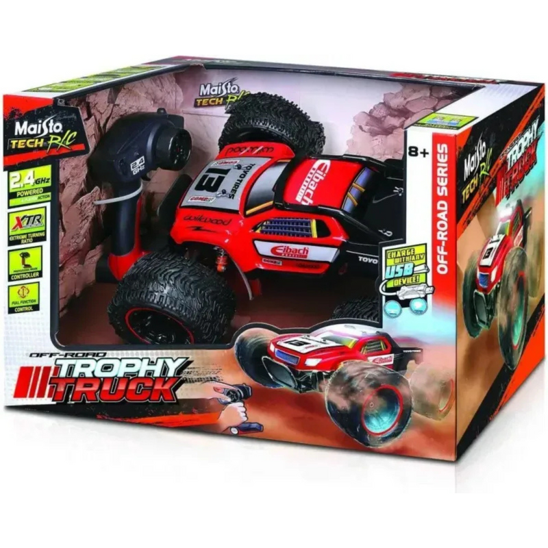 Maisto Off Road Trophy Truck a Radio Control Rojo 81466