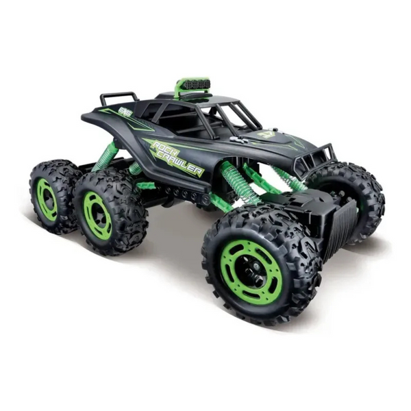 Maisto Rock Crawler 6X6 a Radio Control Negro Mate 82745