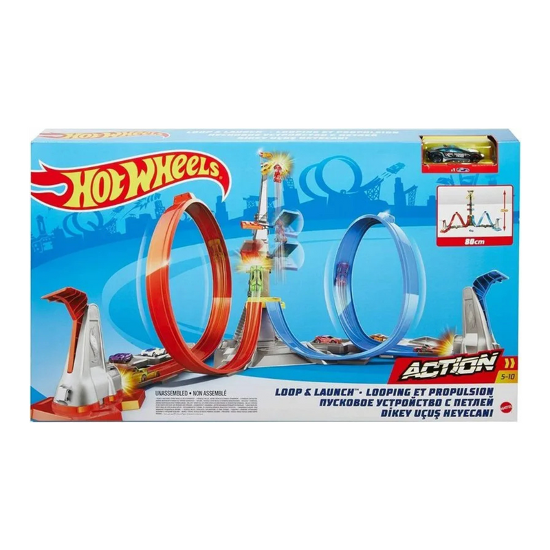 Hot Wheels Juego De Pistas Bucle Y Lanzamiento Grw39 Mattel