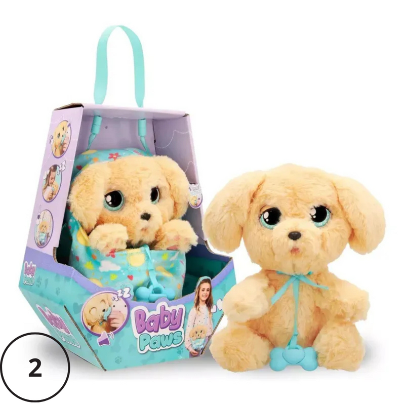 Peluche Baby Paws Interactivo 22cm Cocker/Labrador 99763