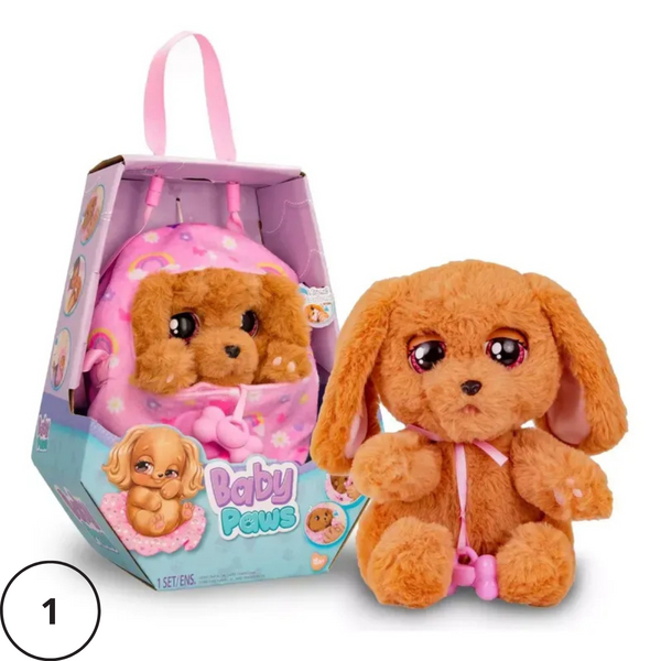 Peluche Baby Paws Interactivo 22cm Cocker/Labrador 99763