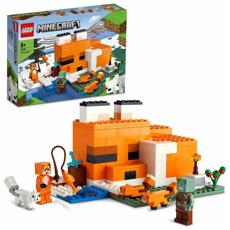 Lego Minecraft El Refugio-zorro 21178