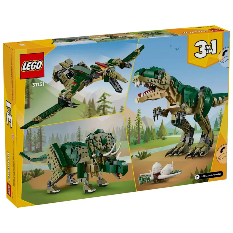 Lego Creator Dino T. Rex 3 En 1 626 Piezas 31151